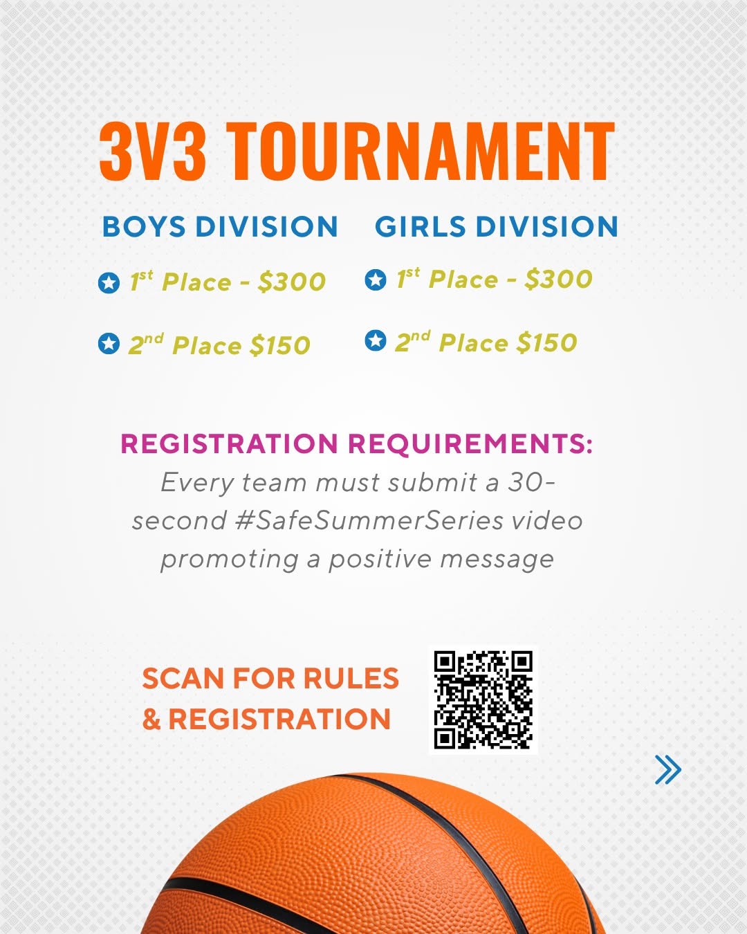 SafeSummerSeries July 2 tournament flyer
